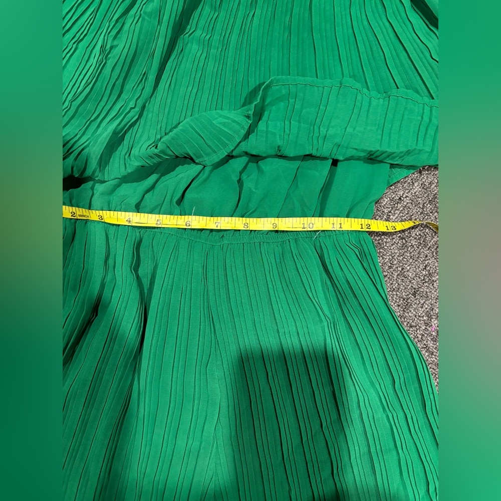 Aaron & Amber green off the shoulder romper shorts excellent condition L large - Picture 9 of 11